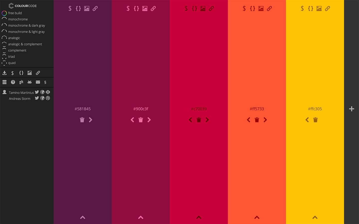 Colour Code | Color Palette Generator