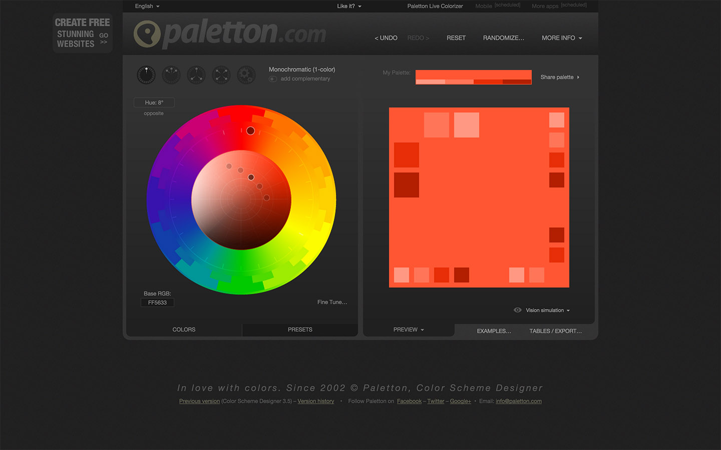 Paletton | Color Palette Generator