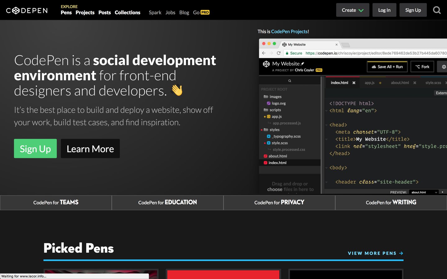 CodePen - Front End Developer Playground & Code Editor in the Browser