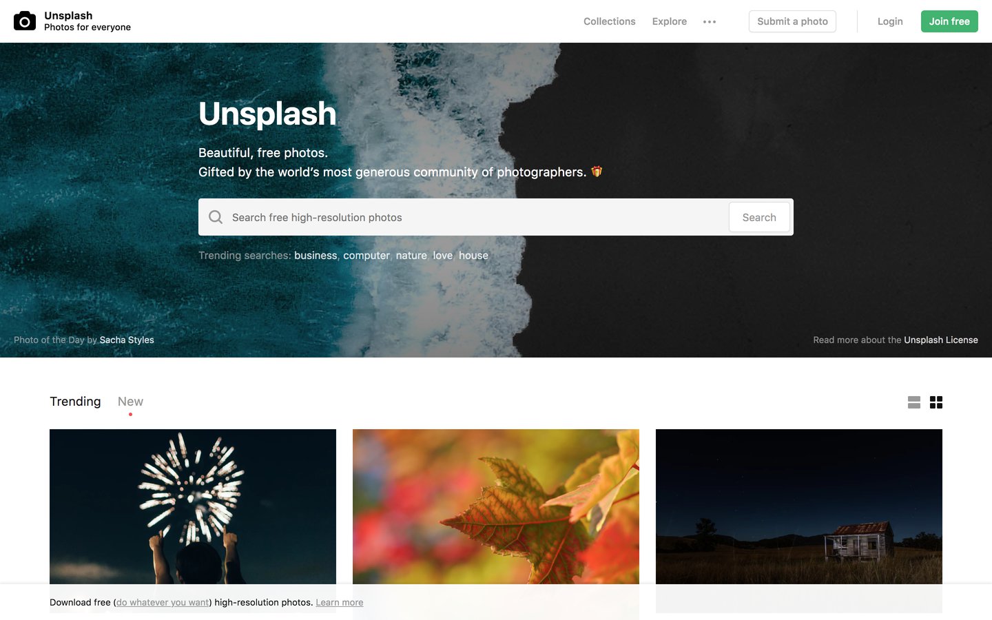 Unsplash | Photos for Everyone